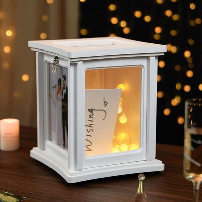 웨딩 리셉션 유칼립투스 DIY 봉투 나무 상자 잠금 샘플 무료