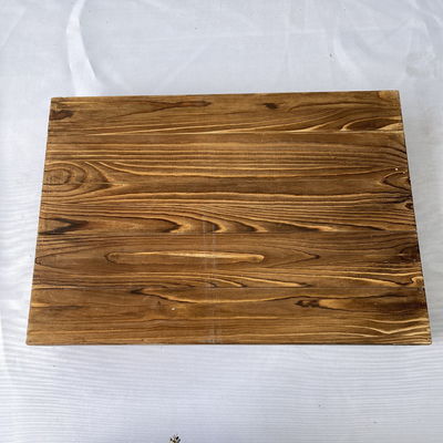 맞춤형 디자인은 금속 손잡이와 함께 시골형 직사각형 목재 서비스 트레이를 허용