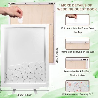 유럽식 시골에서의 화려한 목재 장식과 결혼식 행사 파티 프레임