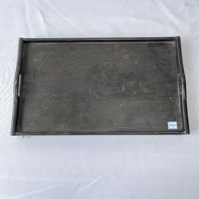 실크 스크린 인쇄 자연 아침 식사 접이 가능한 다리로 된 목재 침대 트레이 부엌 서비스