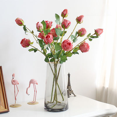 계절 모든 축제 주문 DIY 인공 실크 꽃 테이블 중앙 조각 다채로운