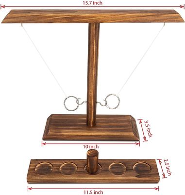 개발 게임 고형 목재 반지 갈고리 던지기 게임 바 연령 범위 8 ~ 13 년