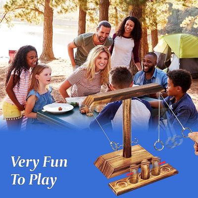 개발 게임 고형 목재 반지 갈고리 던지기 게임 바 연령 범위 8 ~ 13 년