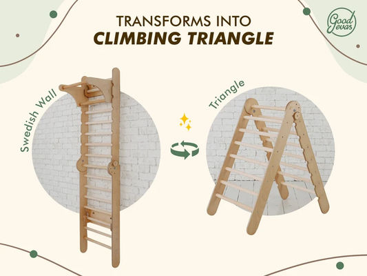 맞춤형 로고와 어린이 학습 장난감과 함께 몬테소리 등산 유아 놀이터