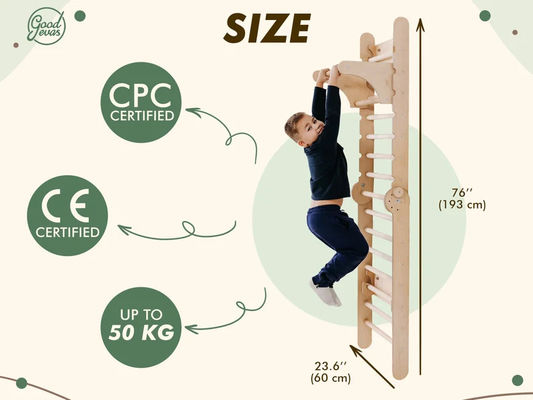 맞춤형 로고와 어린이 학습 장난감과 함께 몬테소리 등산 유아 놀이터