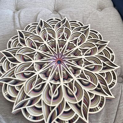 장식용 수공예 6층 화려한 매달림 장식 보호 벽화 예술 장식 나무 만다라