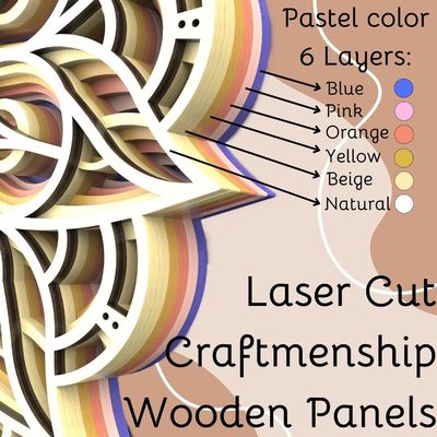 장식용 수공예 6층 화려한 매달림 장식 보호 벽화 예술 장식 나무 만다라