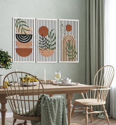 현대적인 장식 태양 달 식물 자연 벽 장식 개인 로고로 거실