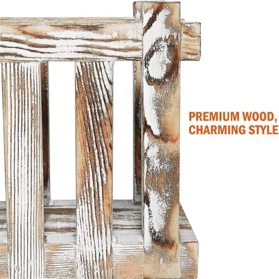 럭틱 스타일의 목재 냅킨 홀더 테이블 레스토랑 선물 주문형 태워온 시즌