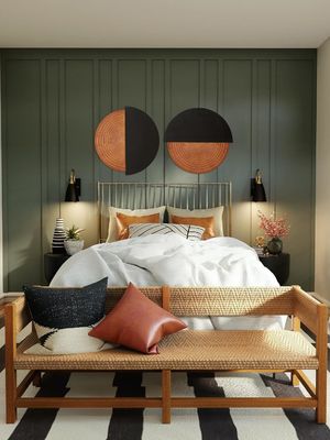 현대 농장 디자인 스타일 실내 공간의 빈티지 가정 장식용 목조 벽화