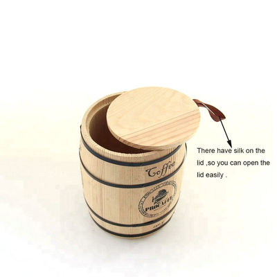 11.5 x 13.7cm 소나무 오크 나무 배럴 완벽한 차 포장 솔루션