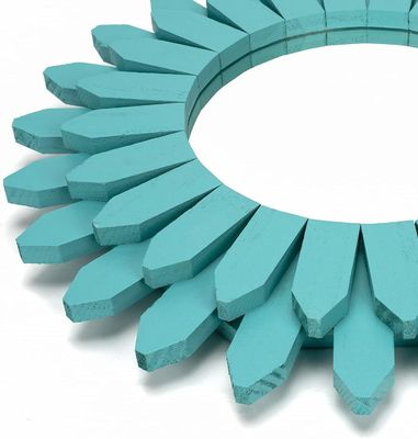 화이트 또는 당신의 색깔의 장식 벽 거울 12 인치 유목 나무 선버스트 보호 스타일