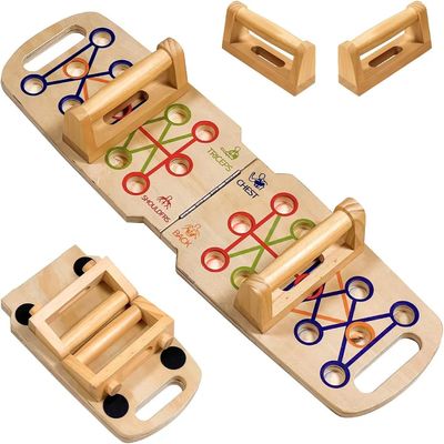 커스텀 사이즈 전문 강도 훈련을 위해 목재 접이식 푸시업 손잡이