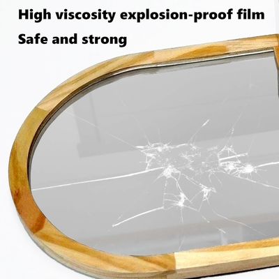 욕실 침실 입구 거실 장식 거울 벽 거울 선반과 코트 갈고리 나무 프레임