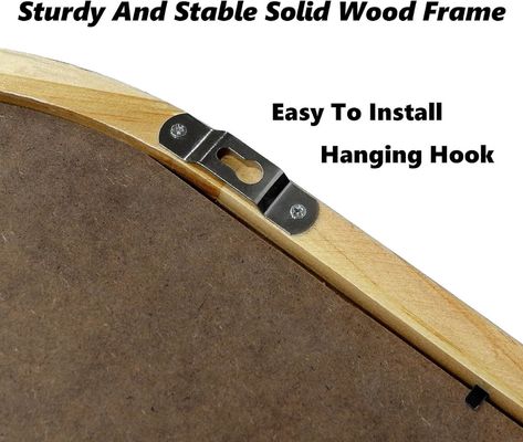 욕실 침실 입구 거실 장식 거울 벽 거울 선반과 코트 갈고리 나무 프레임