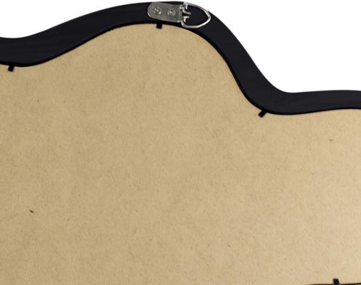 아름다운 가정 장식 검은색 나무 프레임과 현대적인 욕실 장식과 함께 불규칙 벽 거울