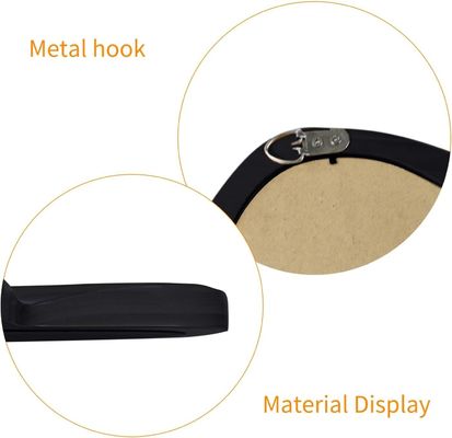 아름다운 가정 장식 검은색 나무 프레임과 현대적인 욕실 장식과 함께 불규칙 벽 거울