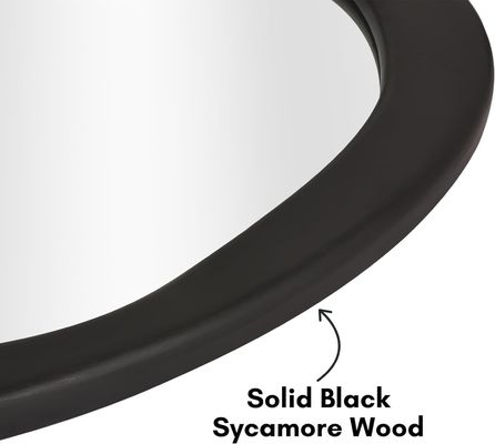 크리스마스 유기적인 모양의 나무 거울 검은색 욕실 거실 입구 침실