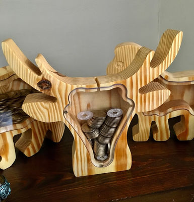 어린이 선물 목동 동물 돼지 은행 개인화 및 래크 크리스마스 놀라움