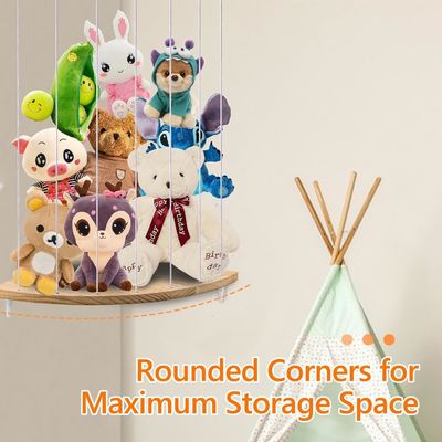 유아용 장난감 보관실 목재 모서리 포장 동물 보관실