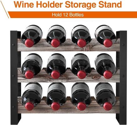 기능성 디자인 술 병용 다기능 목화 와인 랙 카운터 톱