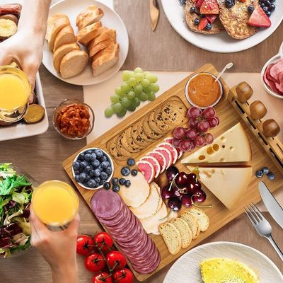 스테인레스 스틸 치즈 칼 바암푸스 치즈 보드 세트