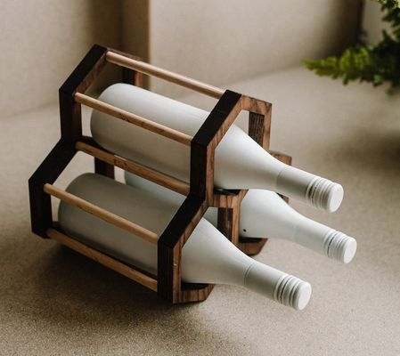 기능 절약 공간 202404 목재 꿀집 와인 홀더 서 있는 와인 병 랙