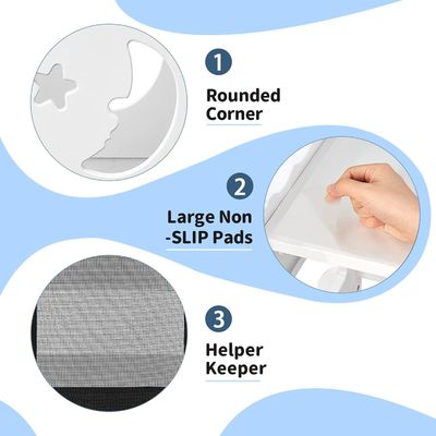 검은색 흰색 활동 게시판 유아용 부엌 발판 레이저 인쇄 시즌 모든 시즌