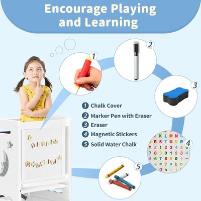 검은색 흰색 활동 게시판 유아용 부엌 발판 레이저 인쇄 시즌 모든 시즌