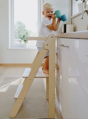 접이식 학습 단계 스텝 스쿨 일반 크기 또는 사용자 지정 몬테소리 가구 도움 타워