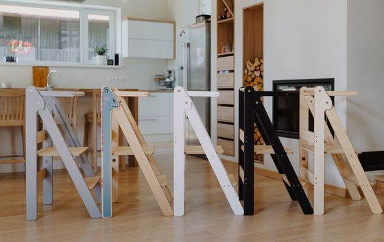 접이식 학습 단계 스텝 스쿨 일반 크기 또는 사용자 지정 몬테소리 가구 도움 타워