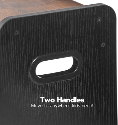 사용자 지정 로고 촌색 갈색 두 단계 손잡이 가구와 함께 유아 의자