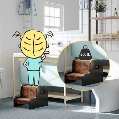 사용자 지정 로고 촌색 갈색 두 단계 손잡이 가구와 함께 유아 의자