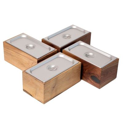 최신 목재 철강 책상 격리 된 콤포스트 칸 부엌 음식 폐기물 재활용