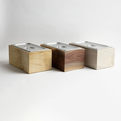 최신 목재 철강 책상 격리 된 콤포스트 칸 부엌 음식 폐기물 재활용