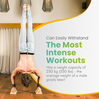 목재 패러렛 펌프 펌프 실내 피트니스 내구성 핸드 스탠드 트레이너