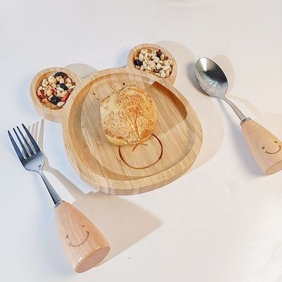 간단한 스타일 사용자 지정 로고 양치와?? 가 있는 배나무 베이비 플레이트 세트