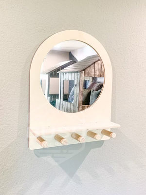 몬테소리 셸프 어린이 거울 어린이 입구 및 호텔 홈 욕실의 자기 관리