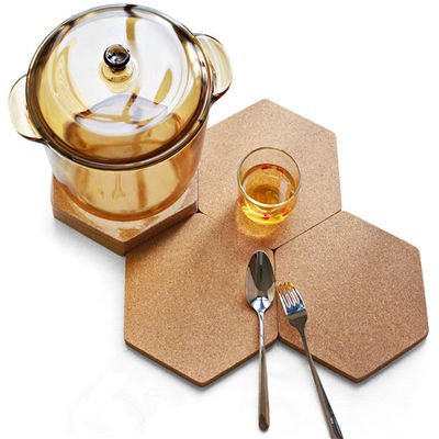 스택 컬러 코크 코스터 목재 둥근 퀘어 컵 매트로 우아함을 더하세요