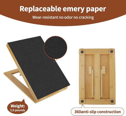 다른 각도에서 제거 가능한 커버와 조정 가능한 손톱 파일과 함께 고양이 / 개 스크래치 패드