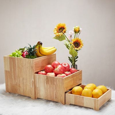 비치 아카시아 오크 나무 라운드 시골 장식 결혼식용 목조 케이크 스탠드