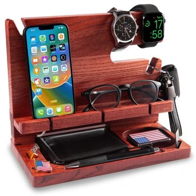 경쟁력 있고 사용자 지정 로고와 맞춤형 가벼운 나무 전화기 홀더 허용