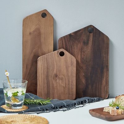 맞춤식 로고 수작업 북유럽 스타일 산 모양 검은 아두이산 빵 보드