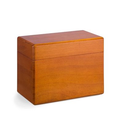 간편한 250개의 레시피 카드 소나무 목조 부엌 레시피 상자 6.9 "x 3.9" x 53