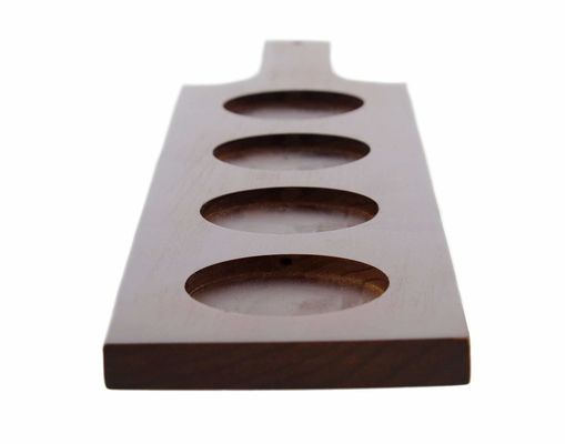 스택 컬러 FSC 인증을 받은 샷 글래스 홀더 트레이와 맞춤형 목조 맥주 맛보기 패들