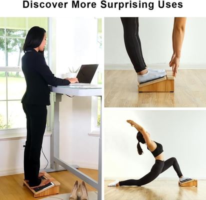 집 및 사무실 의자에 있는 책상 아래 자세를 지원하기 위한 에르고노믹 나무 단계 의자