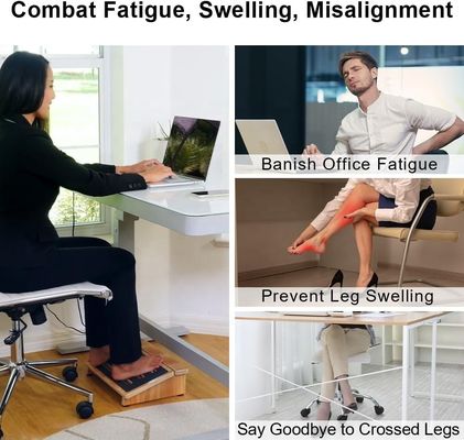 집 및 사무실 의자에 있는 책상 아래 자세를 지원하기 위한 에르고노믹 나무 단계 의자