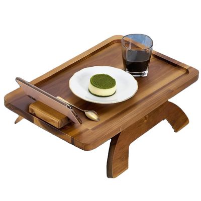 대용량 대나무 소파 트레이 테이블 팔 접이식 클립 소파 서식형 사용자 지정