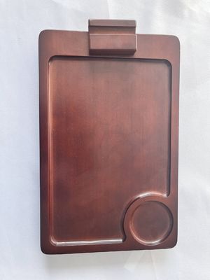 360 회전 팔 테이블 아카시아 나무 소파 목재 옆 테이블에 팔레스트 트레이