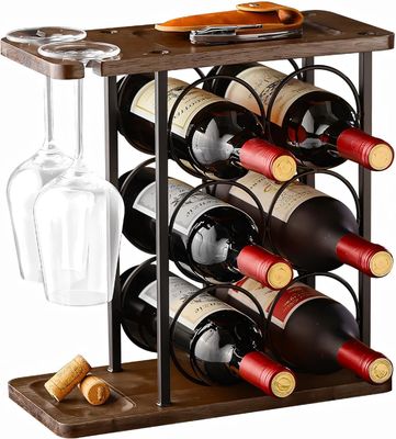 서있는 타입 카운터 톱 와인 홀더 스탠드